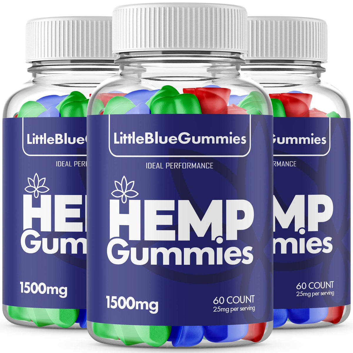 Little Blue Gummies 3 Pack 180 Gummies O2413