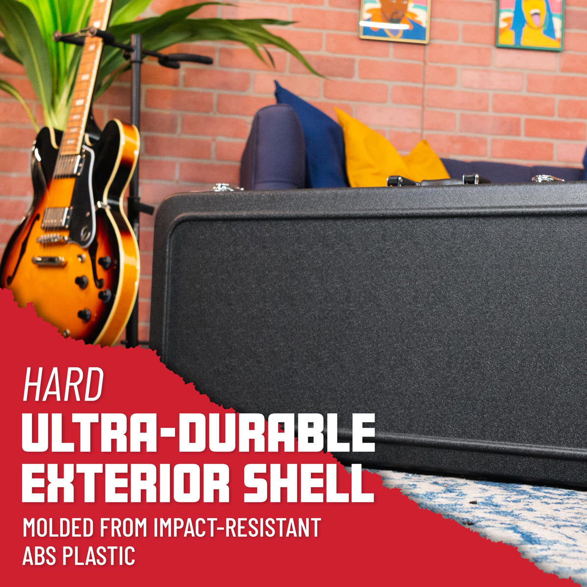 ABS Molded Guitar Case for Electric Bass Guitars M6907