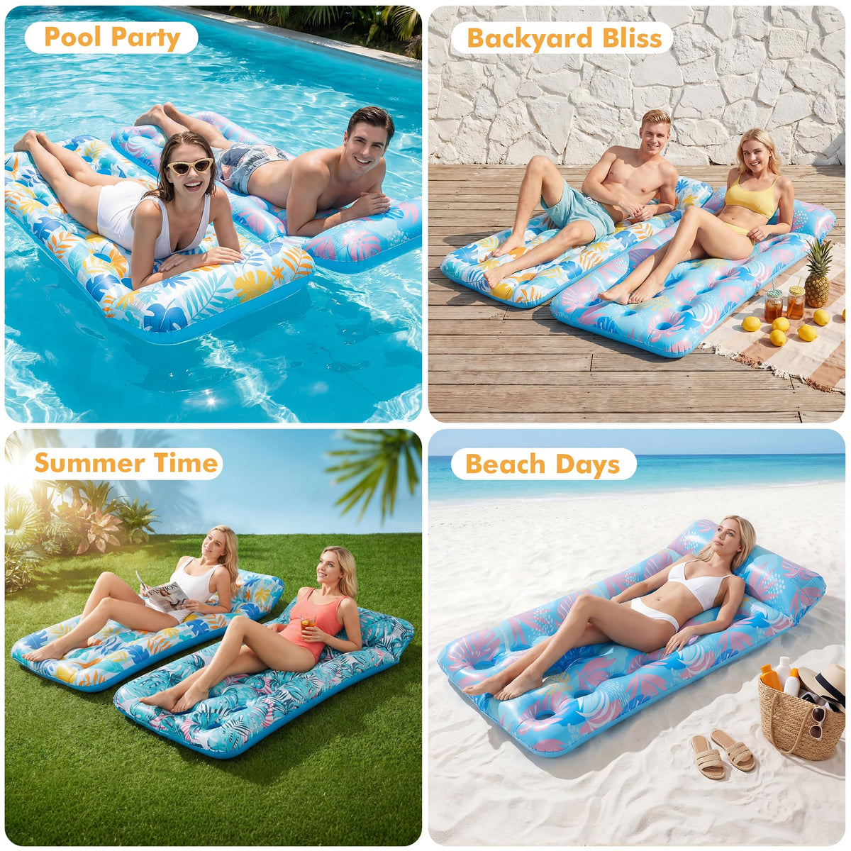 3 Pack Inflatable Pool Floats S449181