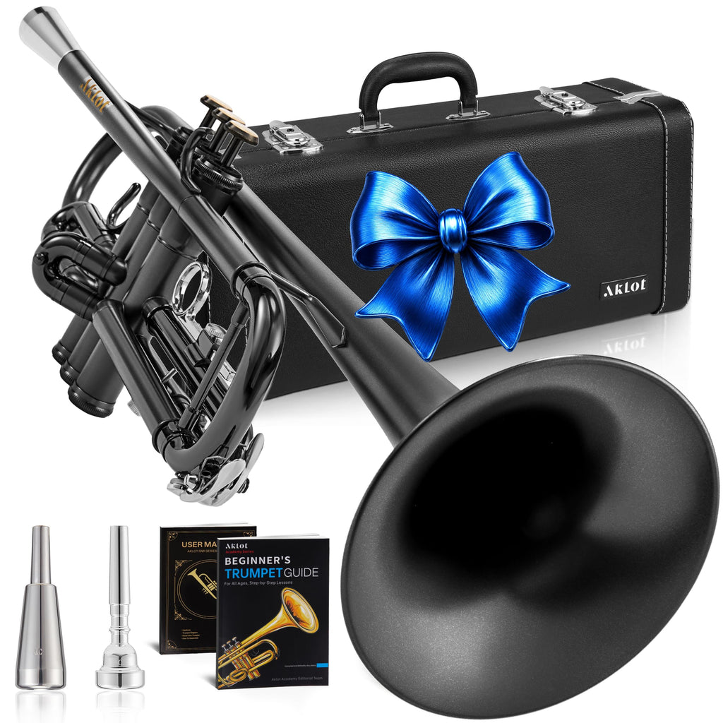 Satin Black Bb Trumpet with Hard Case J633
